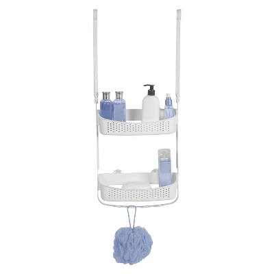 Convertible/Flexible Shower Caddy White - Bath Bliss