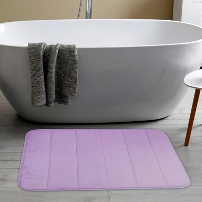 Unique Bargains Memory Foam Bathroom Mat Non Slip Soft Bath Mats Rugs Machine Washable 2 Pcs - Image 5