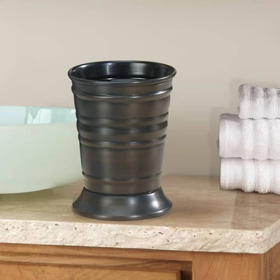 Bogart Metal Makeup Brush Holder And Toothbrush Cup - Nu Steel - Image 4