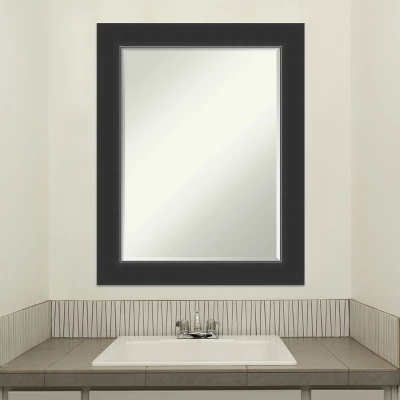 Amanti Art Corvino Petite Bevel Wood Bathroom Wall Mirror - Image 5