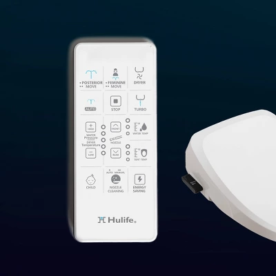 HLB-3000ER Electric Bidet Seat For Elongated Toilets White - Hulife - Image 2