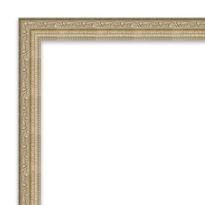 Amanti Art Paris Champagne Petite Bevel Bathroom Wall Mirror 26 X 20 In.