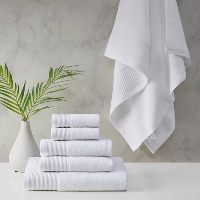 6pc Antimicrobial Nuage Cotton Tencel Blend Towel Set - Beautyrest - Image 10