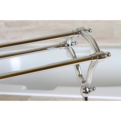 Edenscape Pedestal Y-Type Towel Rack Polished Chrome - Kingston Brass - Image 3