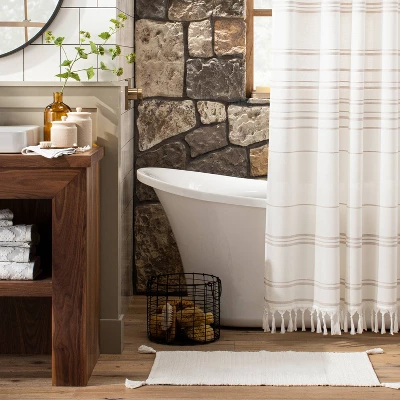 Tonal Bath Rug Sour Cream - Hearth & Hand⢠With Magnolia