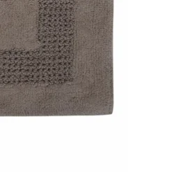 Extremely Absorbent Cotton Bath Rug 24" X 40" Stone By Perthshire Platinum Collection