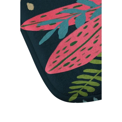 Avenie Jungle Cats Bath Mat Blue - Deny Designs - Image 2