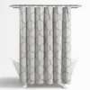 Avon Chenille Trellis Shower Curtain Light Gray - Lush Décor