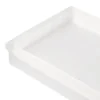 Frosty Glass Bathroom Tray White - Allure Home Creations