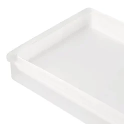 Frosty Glass Bathroom Tray White - Allure Home Creations