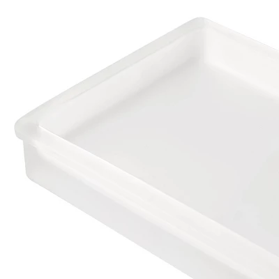 Frosty Glass Bathroom Tray White - Allure Home Creations