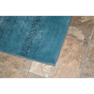 24"x40" Essence Nylon Washable Bathroom Rug Basin Blue - Garland Rug - Image 4