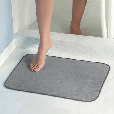 18"x24" Bath Mat Gray - IDESIGN - Image 3