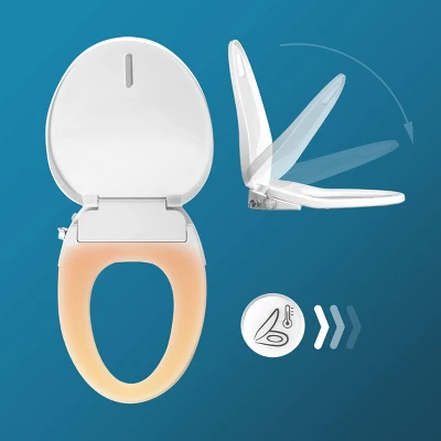Electronic Smart Toilet Seat With Dryer Fits Elongated Toilets White - BidetMate - Image 6