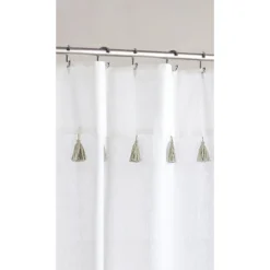 Striped Panama Shower Curtain Taupe - Peri Home