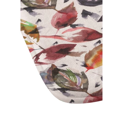 24"x36" Autumn Leaves Bath Rugs And Mats Green - Deny Designs