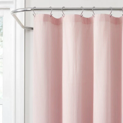 72"x72" Vintage Stripe Yarn Dyed Cotton Shower Curtain - Lush Décor