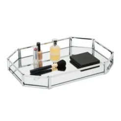 Octagon Design Bathroom Tray Chrome - Home Details