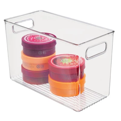 MDesign Plastic Bathroom Storage Bin Tote With Handles - Image 12