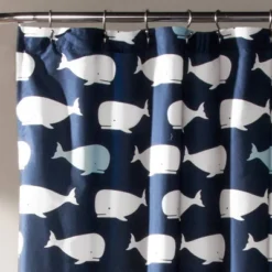 Whale Shower Curtain - Lush DĂŠcor