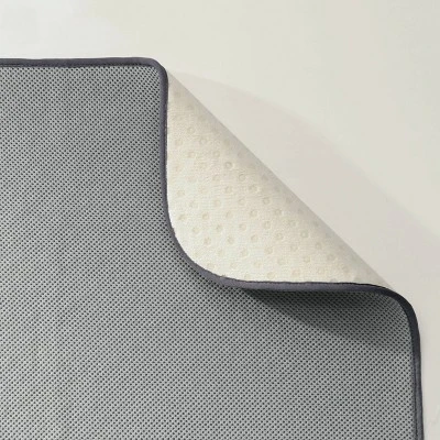 18"x24" Bath Mat Gray - IDESIGN