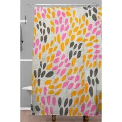 Holli Zollinger Calissi Light Shower Curtain Red - Deny Designs