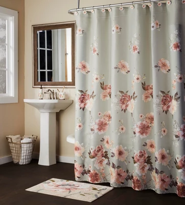 SKL Home Holland Floral Shower Curtain - Sage 70x72 - Image 2