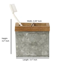 Confetti Collection Toothbrush Holder - Nu Steel