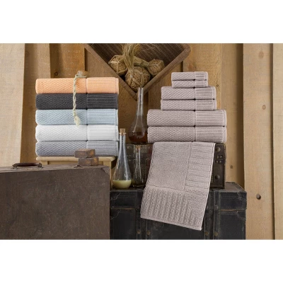 8pc Timaru Turkish Cotton Bath Towel Set Sand - Enchante Home