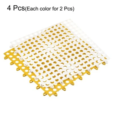 Unique Bargains Interlocking Cushion Non-Slip Drain Floor Tiles Mat For Yard Balcony Bathroom Pool - Image 2