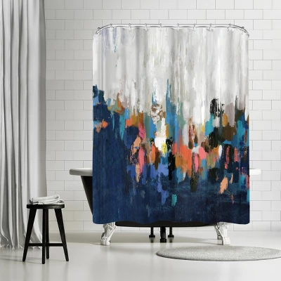 Americanflat 71" X 74" Shower Curtain Style 10 By PI Creative Art - Available In Variety Of Styles - Image 4
