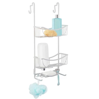3 Tier Venus Rust Proof Aluminum Tier Over The Door Shower Door Caddy Gray - Better Living Products