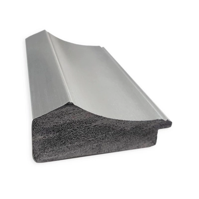 Amanti Art Peak Polished Nickel Narrow Petite Bevel Bathroom Wall Mirror 28.5 X 22.5 In. - Image 2