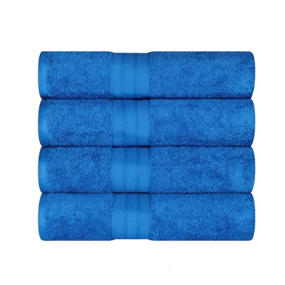 Cotton Solid Highly-Absorbent 4-Piece Bath Towel Set By Blue Nile Mills - Image 16
