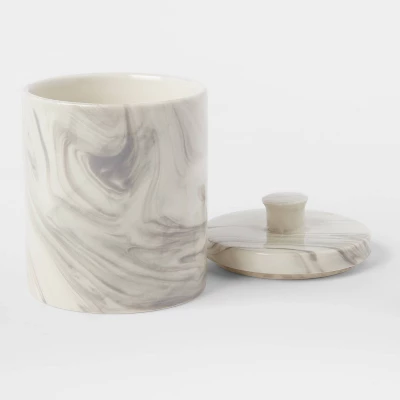 4pc Marbled Ceramic Bathroom Accessories Set Marble - Threshold⢠- Image 5