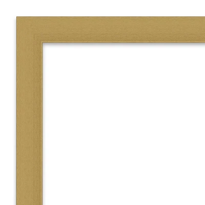 22" X 28" Non-Beveled Grace Bathroom Wall Mirror Brushed Gold - Amanti Art - Image 2