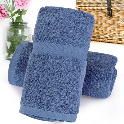 2 Pcs Cotton Absorbent Luxury Bath Towel Sets - PiccoCasa - Image 4