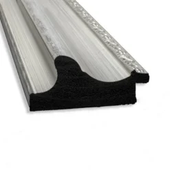 42" X 30" Non-Beveled Parlor Bathroom Wall Mirror Silver - Amanti Art