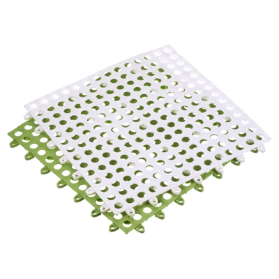 Unique Bargains Interlocking Cushion Non-Slip Drain Floor Tiles Mat For Bathroom Pool With Suction Cups - Image 4