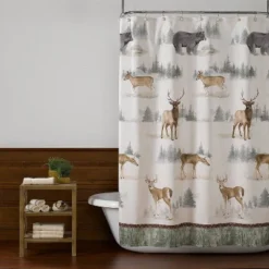Home On The Range Fabric Shower Curtain - SKL Home
