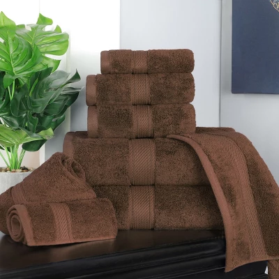 Luxury Premium Cotton 800 GSM Highly Absorbent 8 Piece Ultra-Plush Solid Towel Set By Blue Nile Mills - Image 2