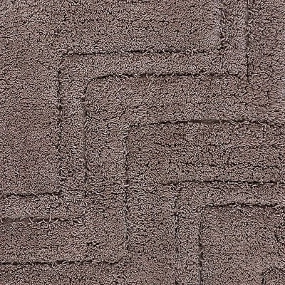 Zig Zag Pattern Cotton Non-Skid Back Bath Rug 24" X 40" Stone By Castle Hill London - Image 2