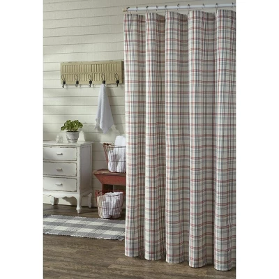 Farm Yard Plaid Shower Curtains 72'' X 72''