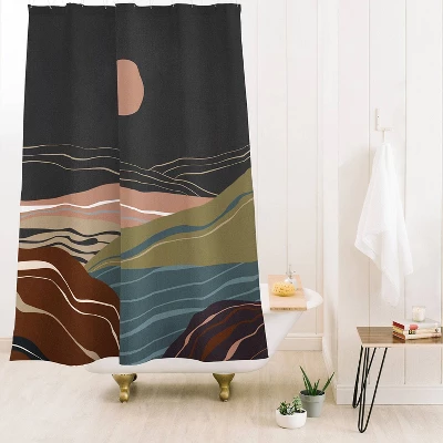 Viviana Gonzalez Mineral Inspired Landscapes 2 Shower Curtain Pink - Deny Designs