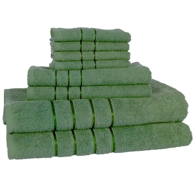 8pc Plush Cotton Bath Towel Set - Yorkshire Home - Image 8
