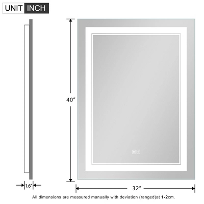 Maleah LED Bathroom Vanity Mirror With Anti-fog - The Pop Home - Image 4