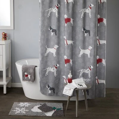 Vern Yip Dogs Bath Rug Gray - SKL Home - Image 3