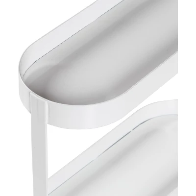 2 Tier Metal Bathroom Shelf White - Honey-Can-Do - Image 2