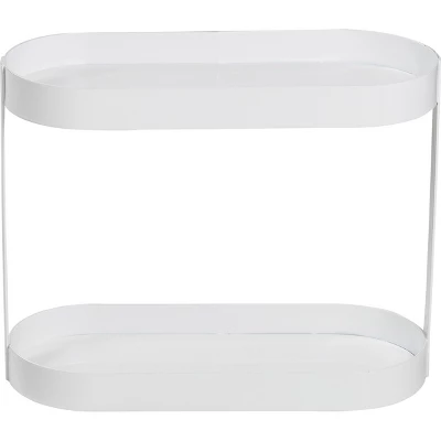2 Tier Metal Bathroom Shelf White - Honey-Can-Do - Image 3
