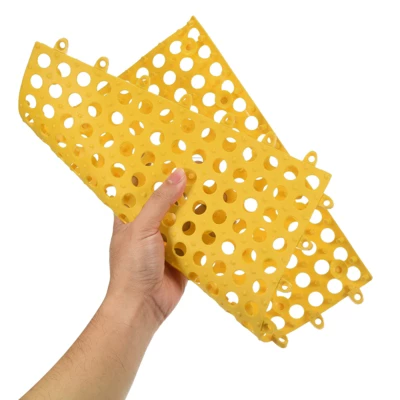 Unique Bargains Interlocking Cushion Non-Slip Drain Floor Tiles Mat For Yard Balcony Bathroom Pool - Image 3